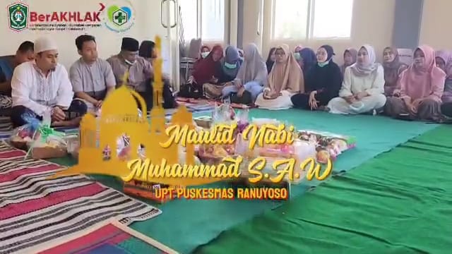 PERINGATAN MAULID NABI MUHAMAD DI UPT PUSKESMAS RANUYOSO